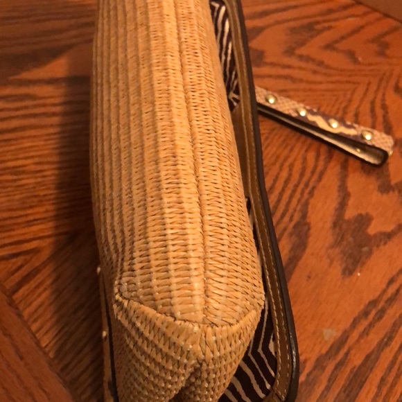 Coach Straw Python Clutch - Picture 12 of 16